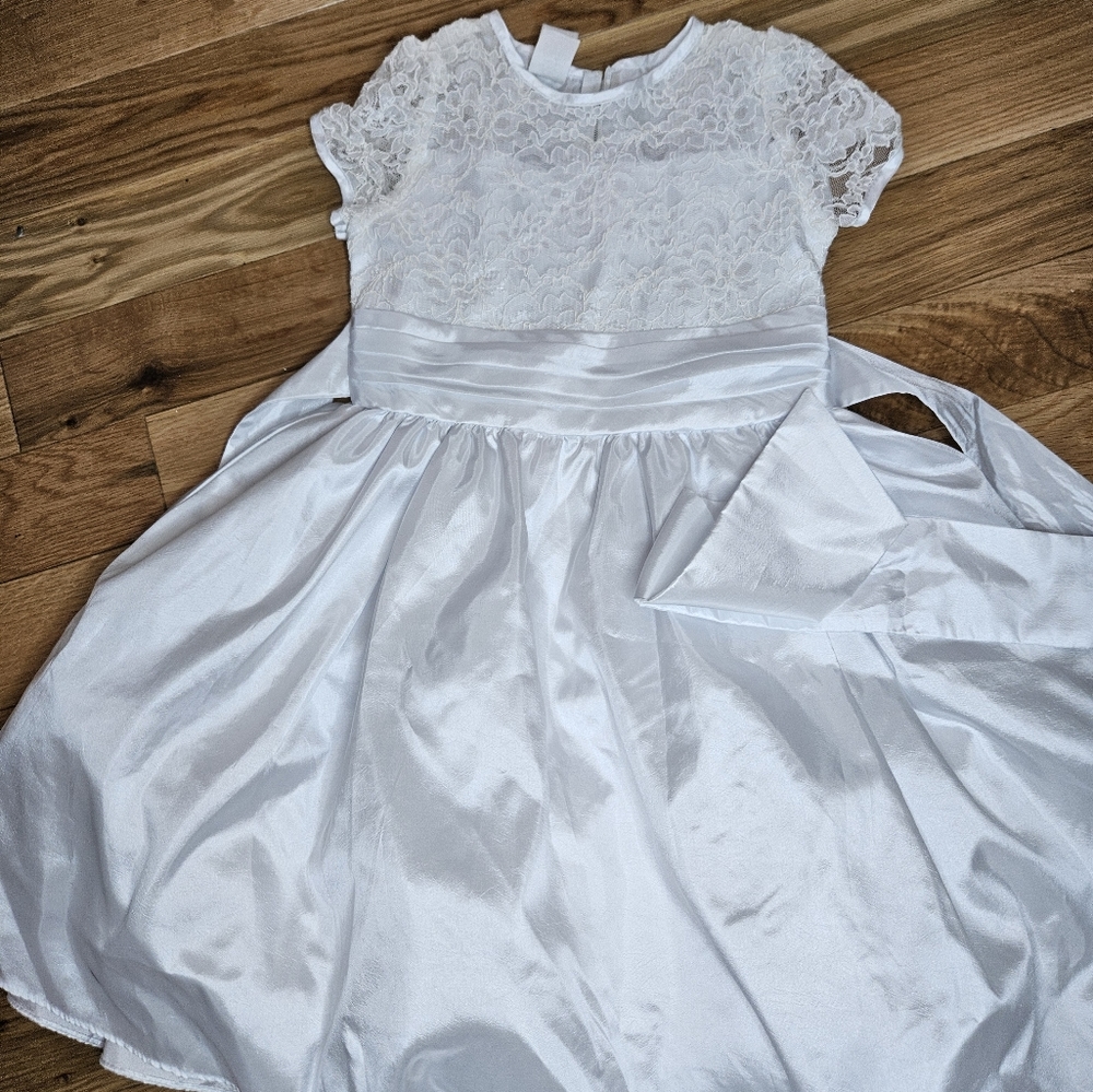 JULIA LEE WHITE COMMUNION DRESS SIZE 8